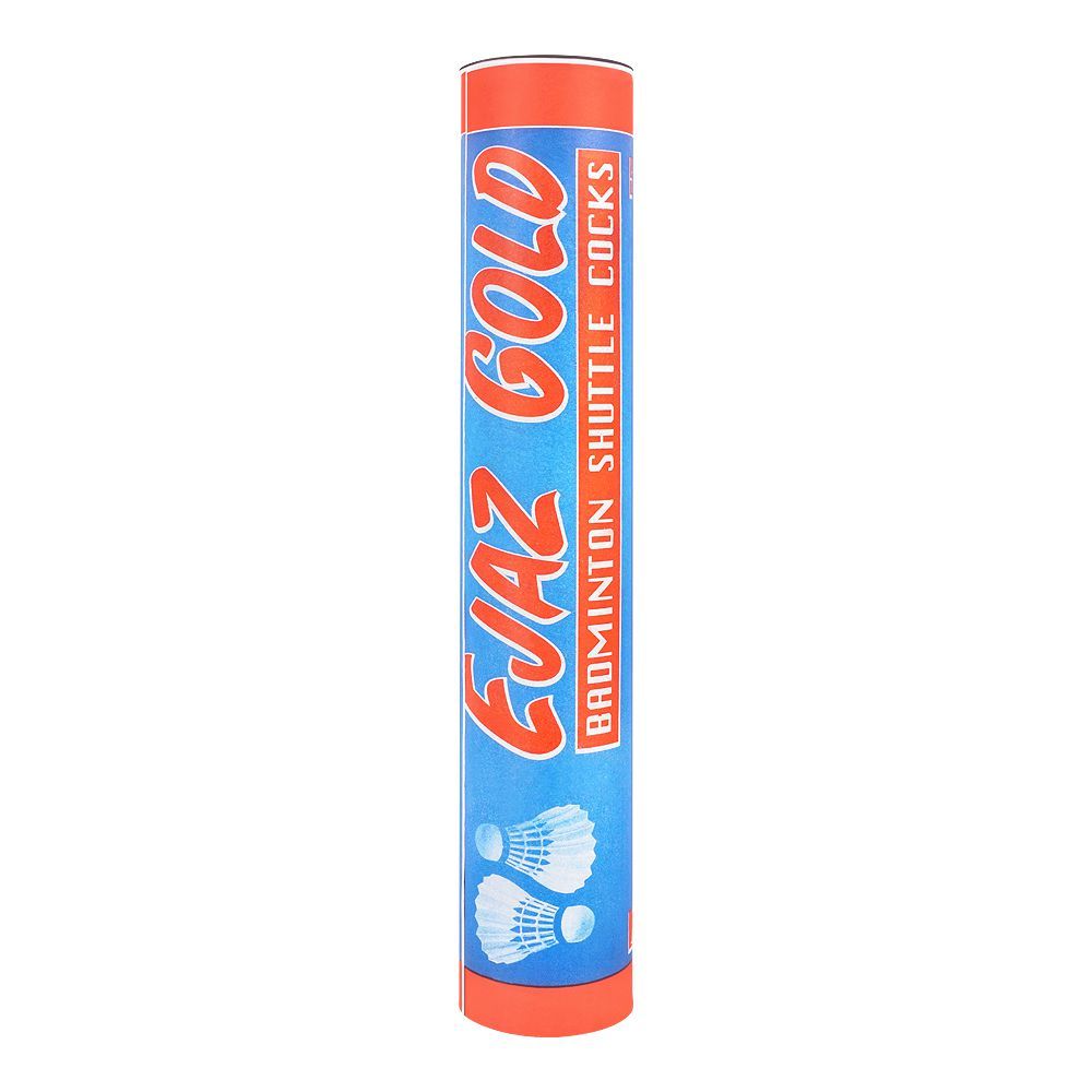 Ejaaz Gold Feather Shuttlecocks ( Pack of 12 )