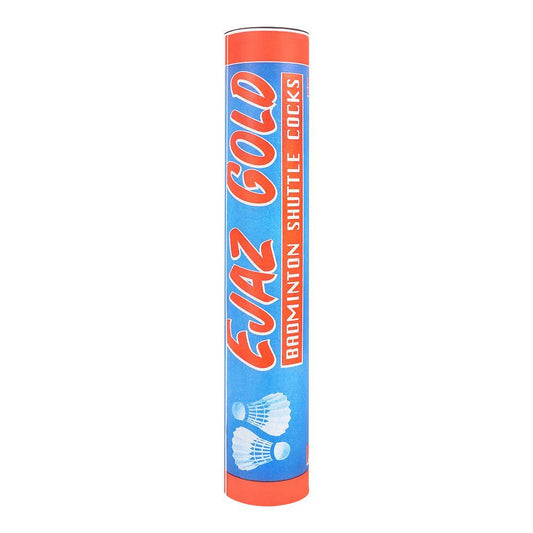 Ejaaz Gold Feather Shuttlecocks ( Pack of 12 )