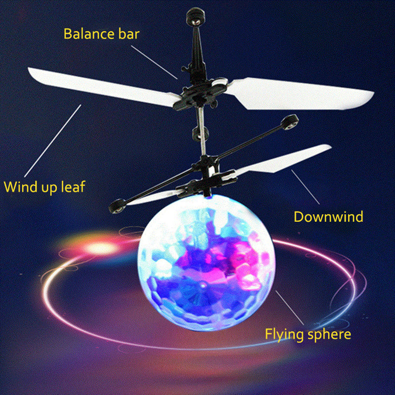 Rechargeable Hand Sensor Flying Crystal Ball Toy