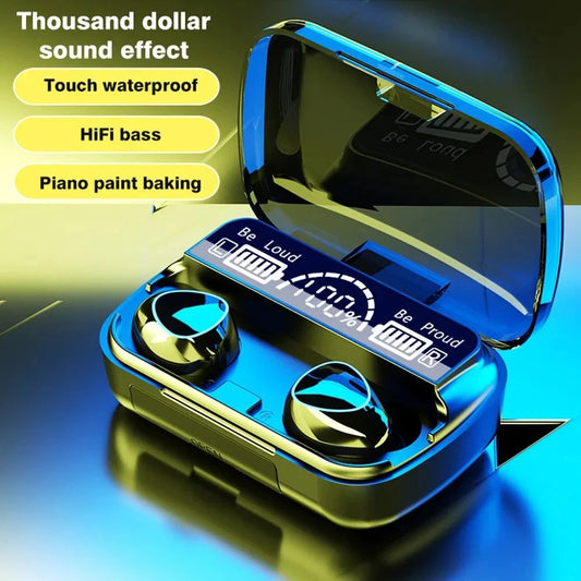 M10 Waterproof Wireless Bluetooth TWS Earbuds with High Quality Super Sound